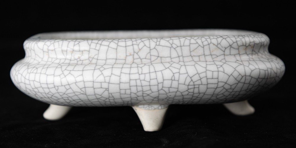 Fine Rectangular Cactus & Succulent, Shito, Mame Bonsai Pot + Mesh 5"x 4"x 1.5"