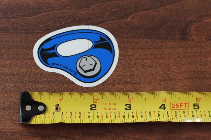 METOLIUS Bolt Hanger STICKER Decal Blue