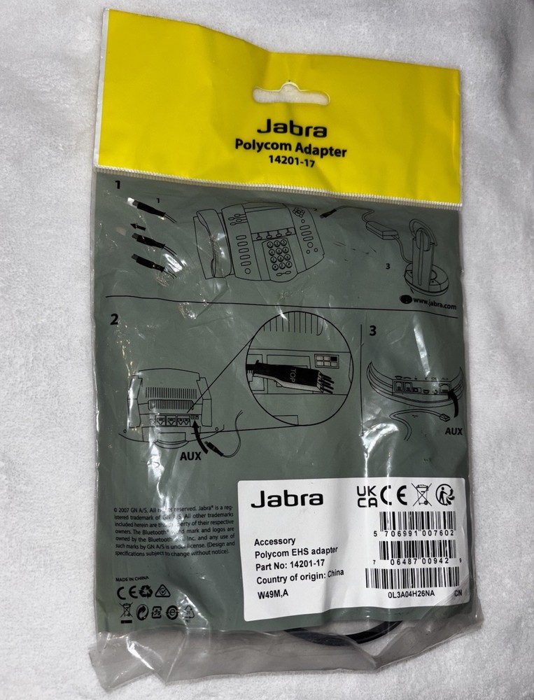 Jabra Link EHS Adapter For Polycom IP Phones Part 14201-17