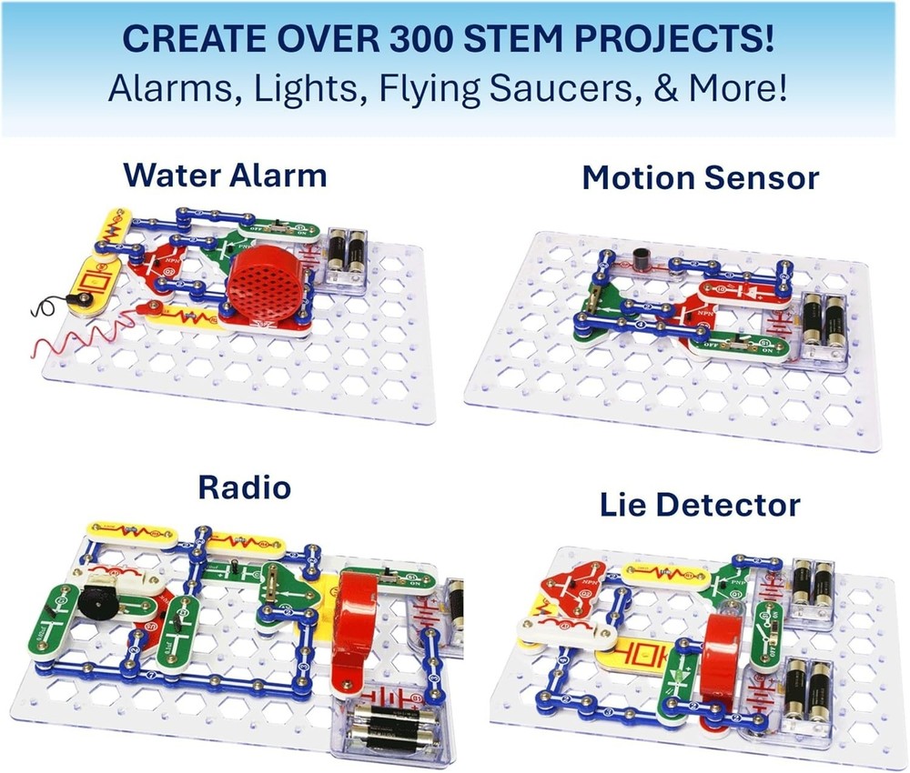 Educational Electronics Kit | 300+ Projects | Kids 8+-