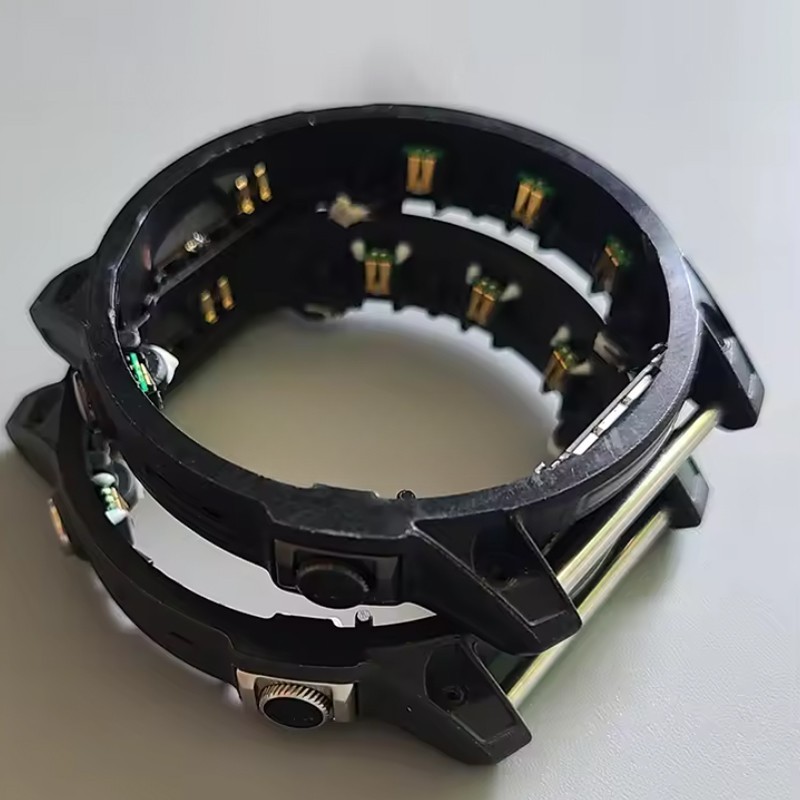Original For Garmin Fenix 7X Back Cover Housing Middle Plastic Frame With Button