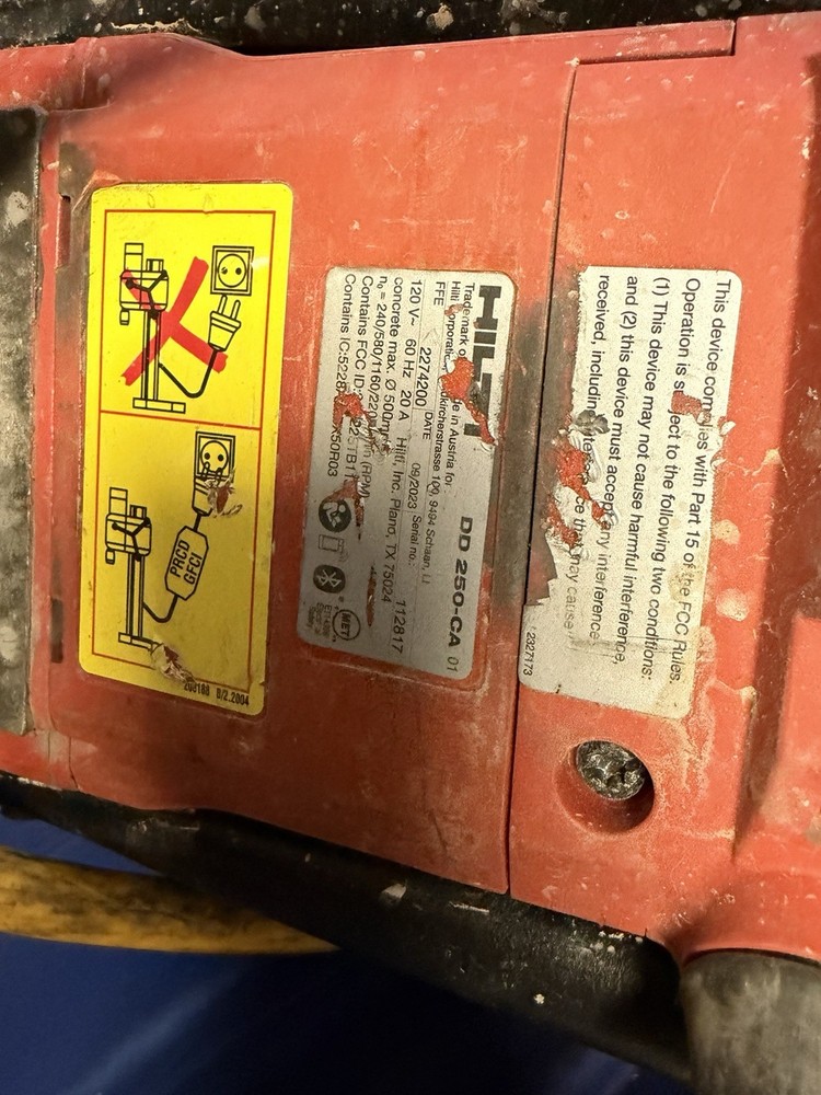 Hilti DD 250CA Diamond Concrete Core Drill