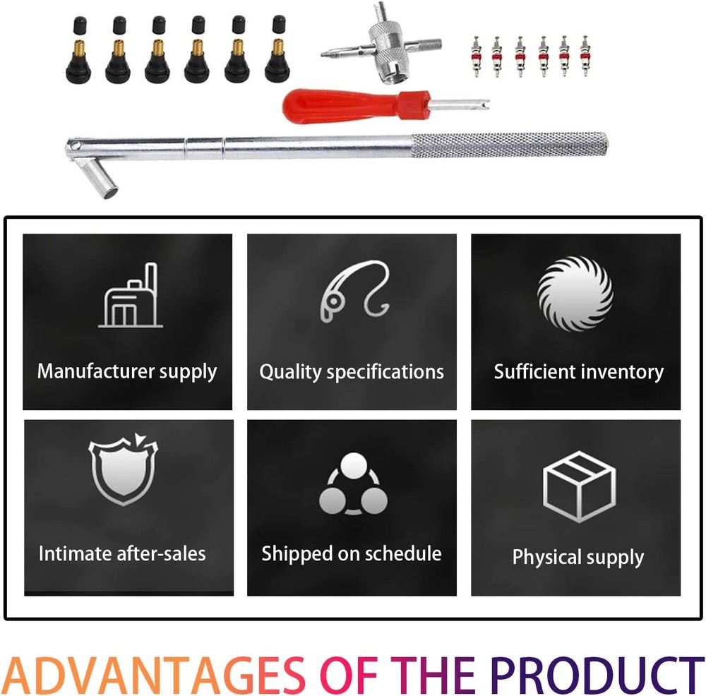 Tire Valve Stem Tool Puller and Installer Kit, Remover Style B