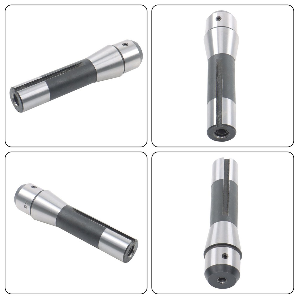 R8 1/4'' Precision End Mill Adapter Holder, Milling Adaptor Tool