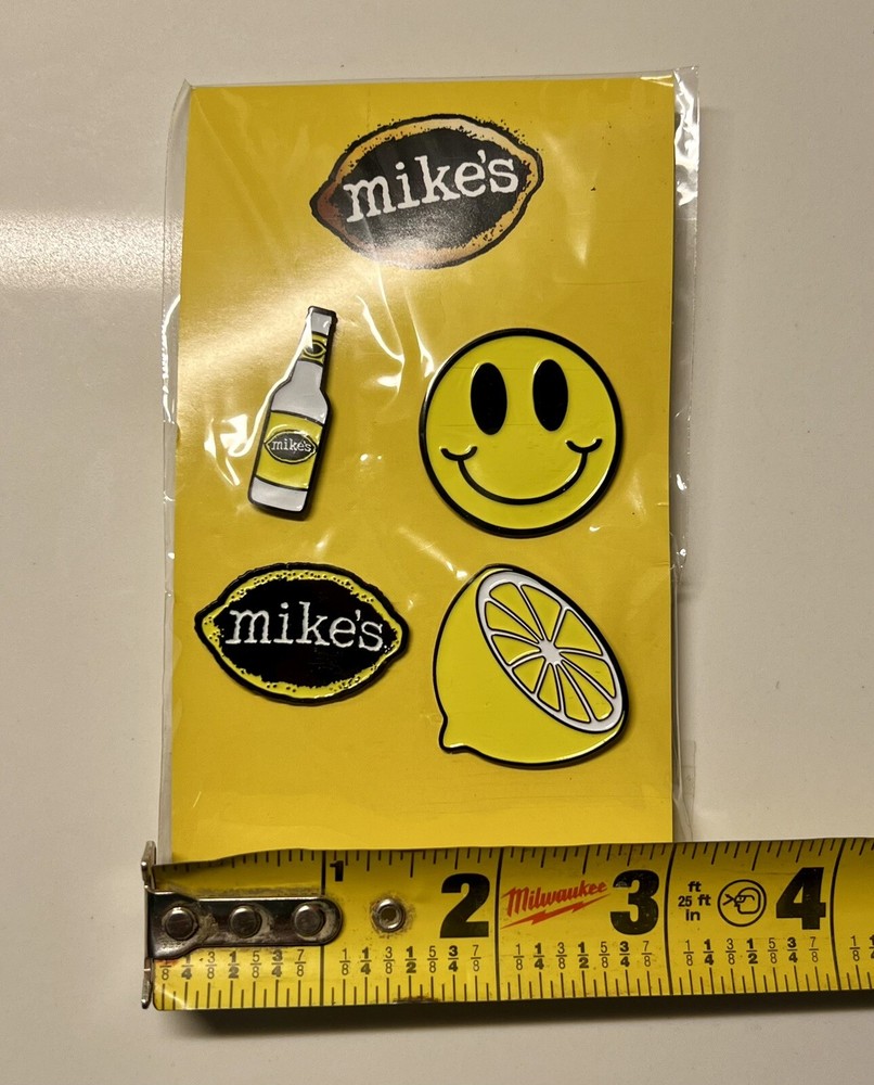 Rare Mike’s Hard Lemonade Lapel Pin Set