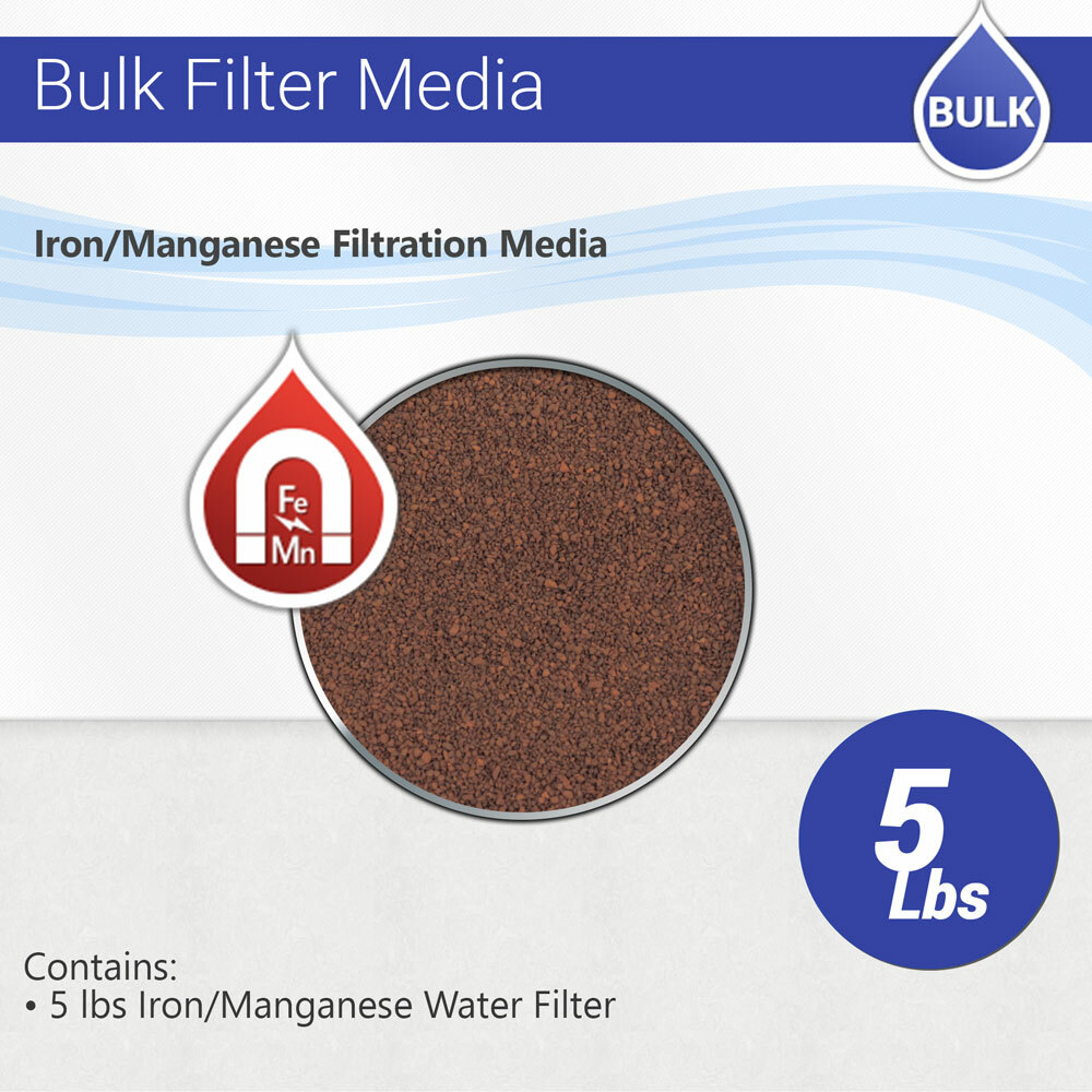 5 lbs Iron Manganese hydrogen sulfide Max Water Filter Cartridge Media Refill