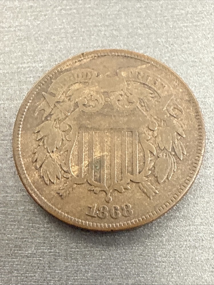 1868 TWO CENT PIECE 2¢
