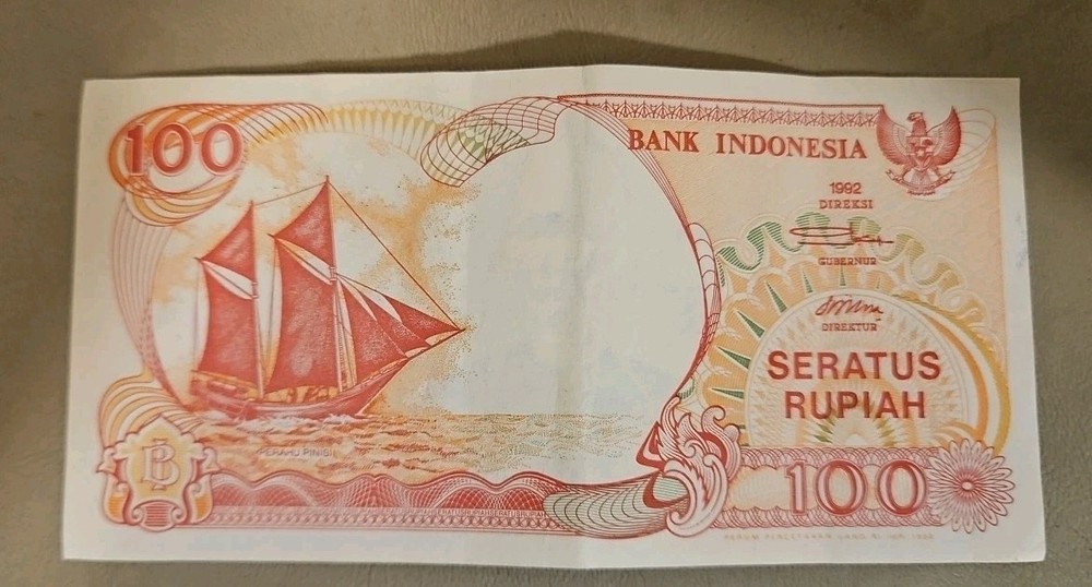 1992 Indonesia 100 Rupiah Note