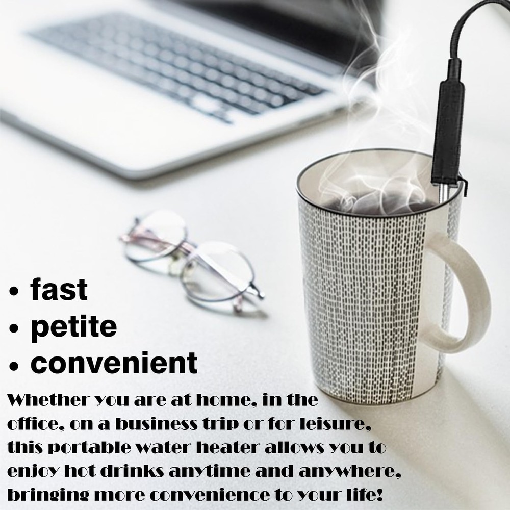 Immersion Water Heater 300W - 120/240V,304 Stainless Steel, Dual-Voltage Port...