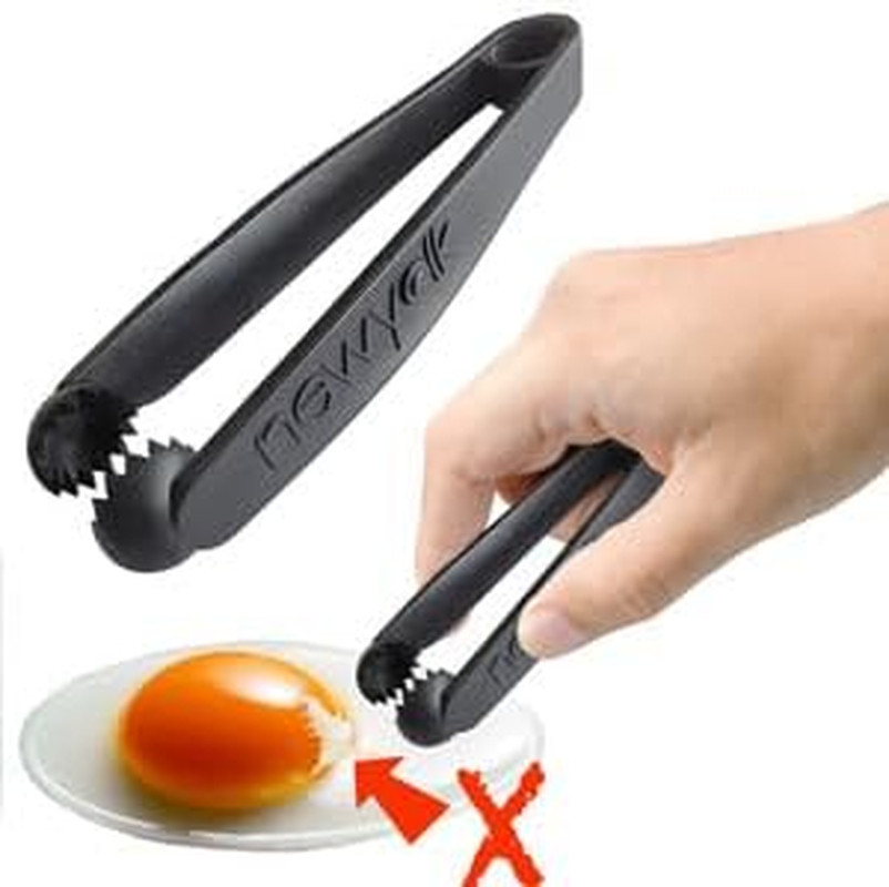 The Original Egg Tool. Engineered to instantly pick up broken eggshell fragments