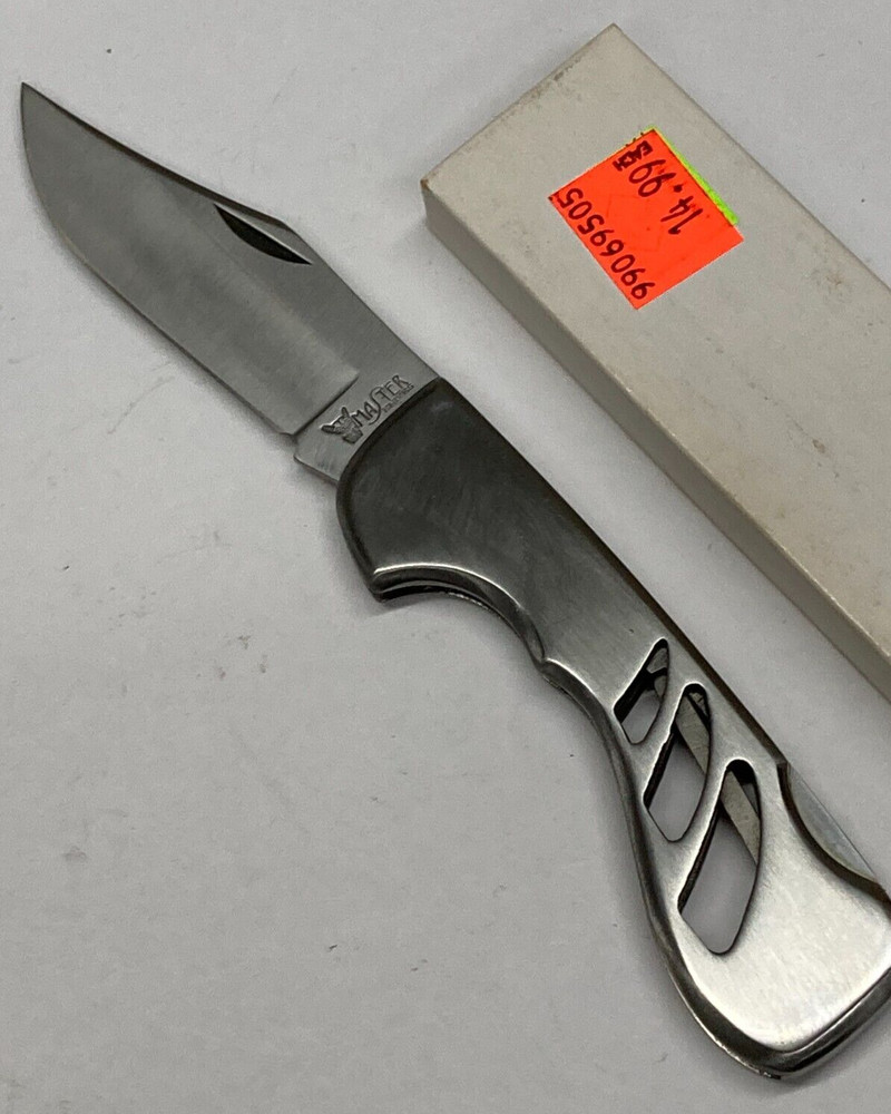 Master Silver Folder w/Plain Blade, Clip, Lockback YD-8009