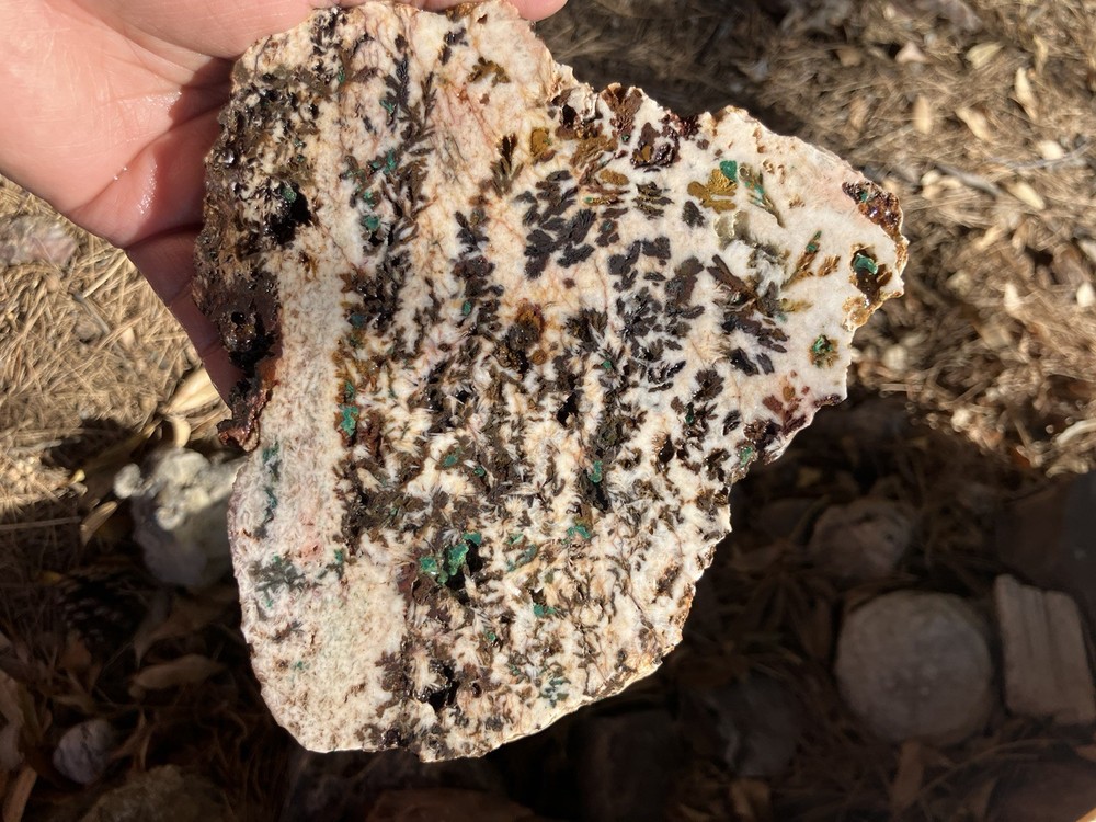 Dendritic Barite Slab