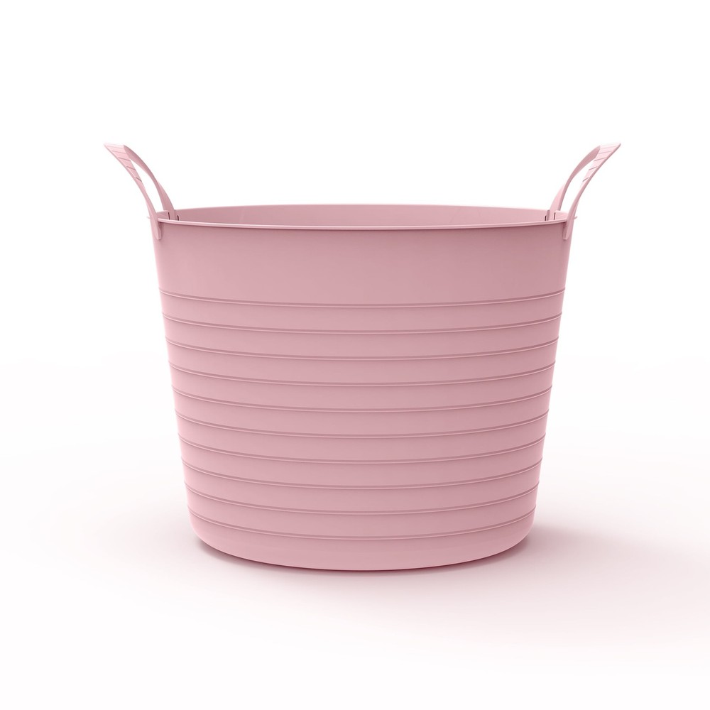 New Your Zone Flex Storage Bin, Pink,Nested, Stackable, Lined