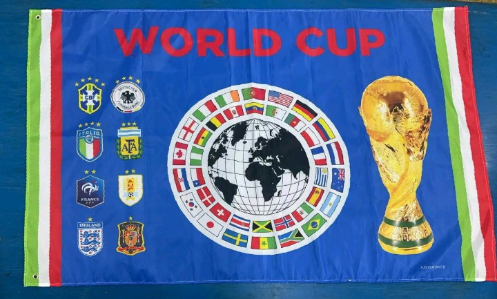 1 WORLD CUP FLAG GENERIC BLUE (3x5 FT) FOR $26.50
