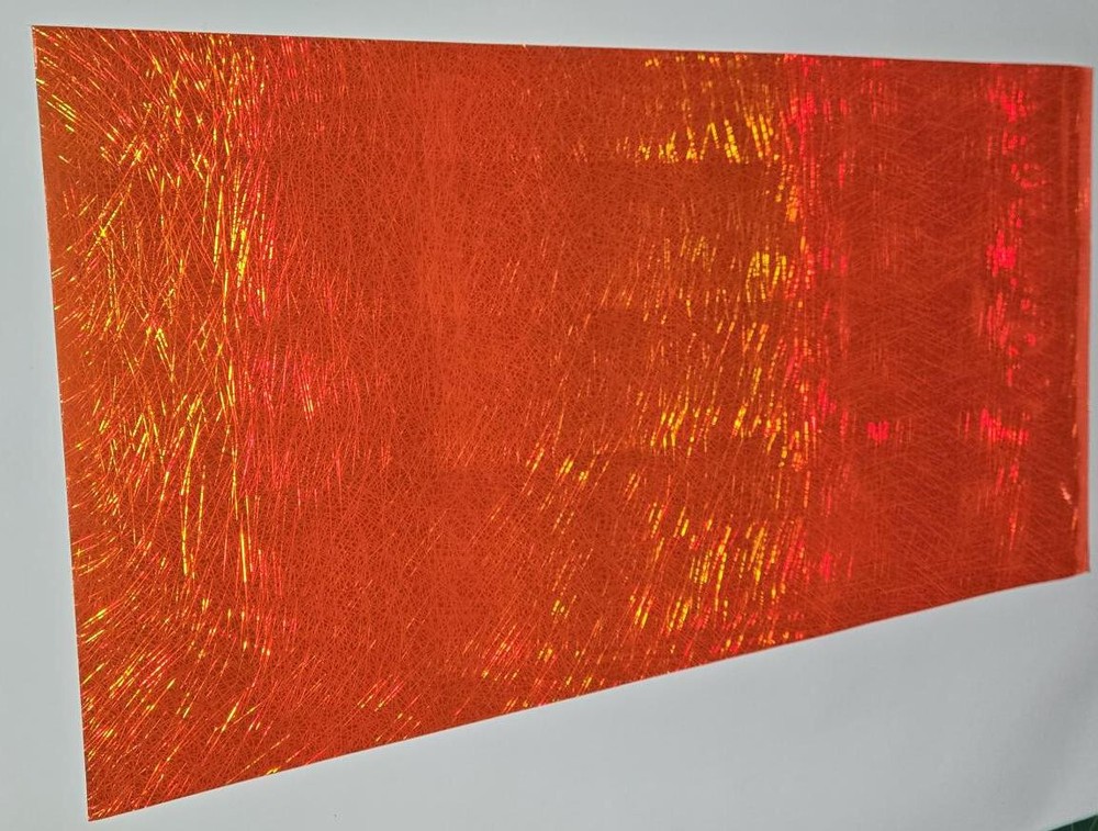 Holographic Fluorescent Orange Light Ray Sign Plotter Cutter Vinyl Roll