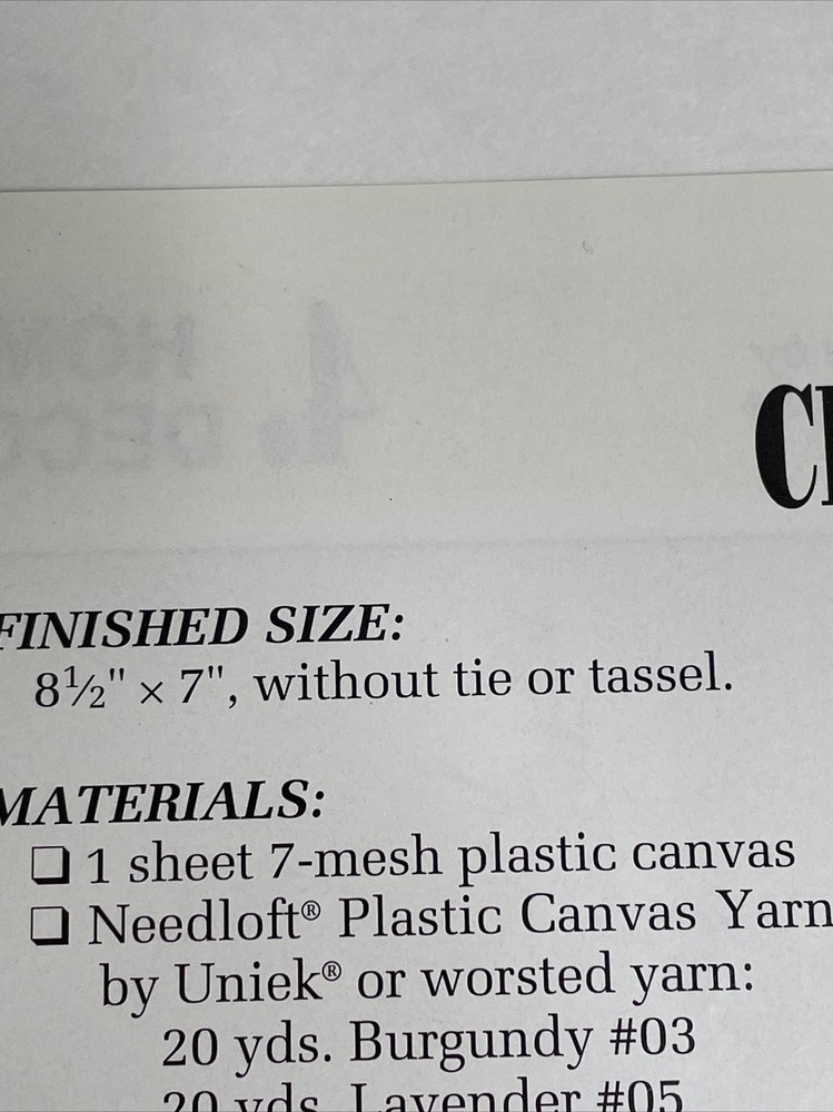 Crazy Quilt Basket Annie's Plastic Canvas Pattern