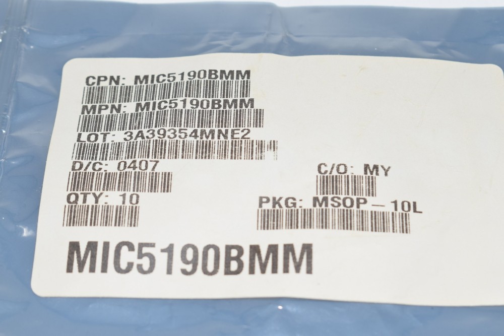 Pack of 10 NEW Microchip Technology MIC5190BMM Linear Regulator Controller IC Po