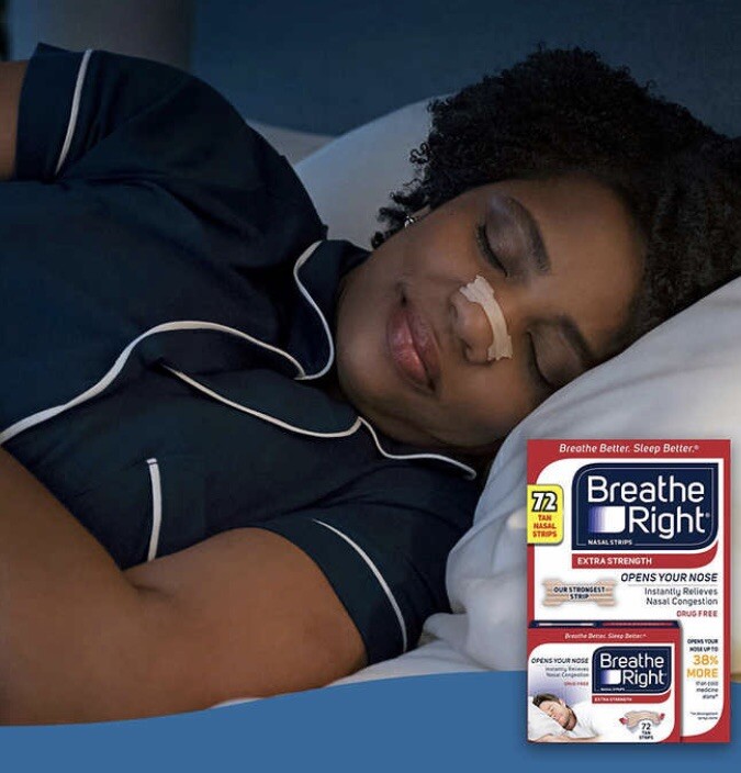 Breathe Right Extra Strength Nasal Strips 72 TAN Strips NEW