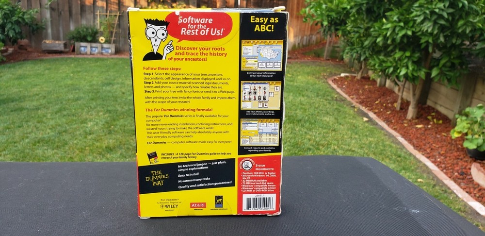 Family Tree For Dummies Software (PC CD-ROM)