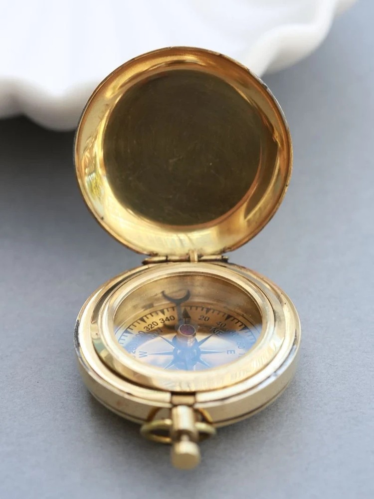 Personalized Engraved Vintage Compass, Working Compass