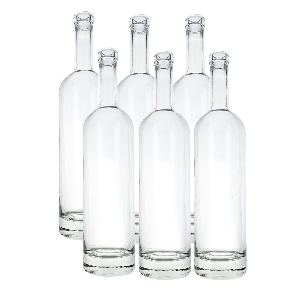 Arizona Flint Bar Top Spirit Bottles - Pack of Six Bottles