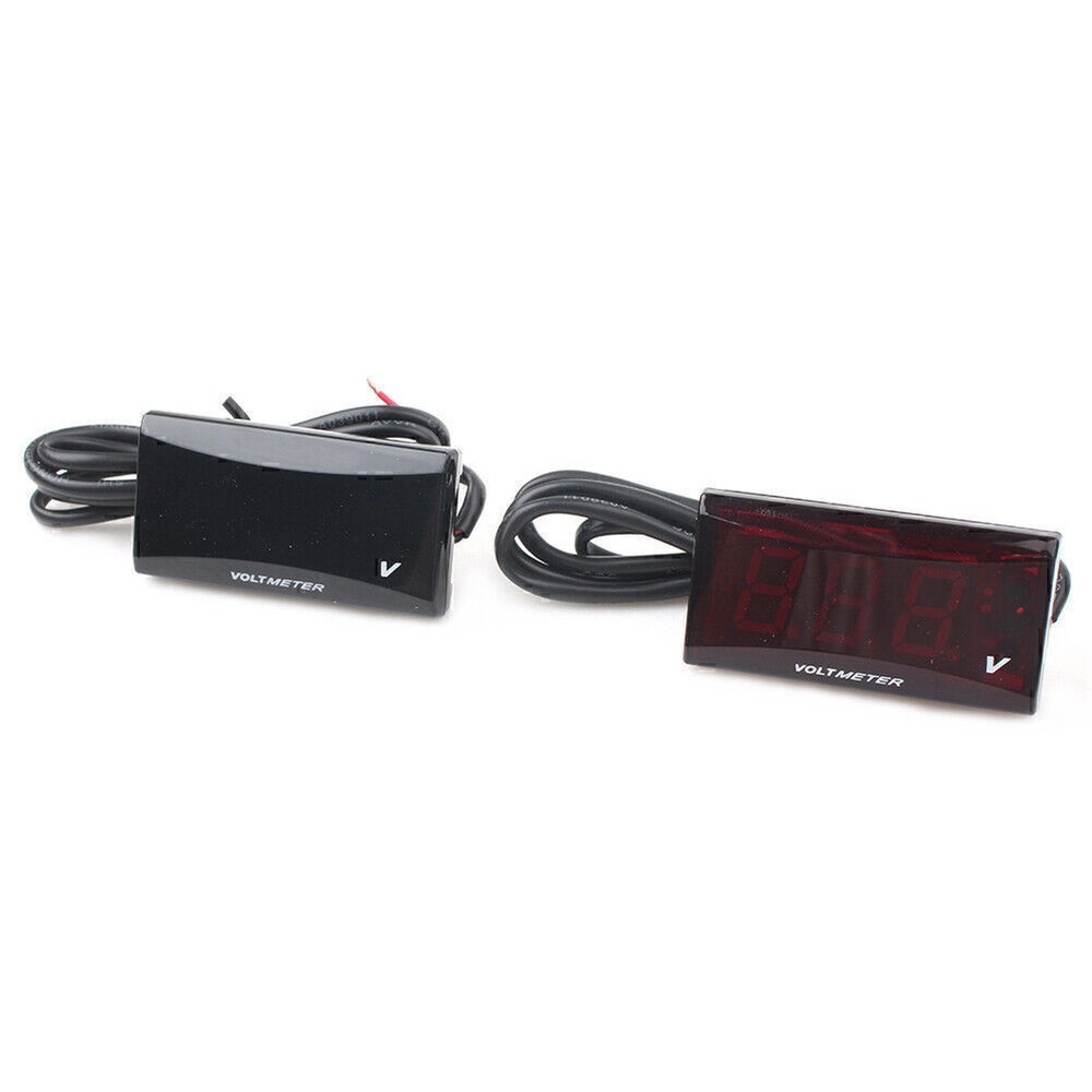 Universal Mini LED Digital Voltmeter Voltage Meter Instruments Gauge Red / Blue