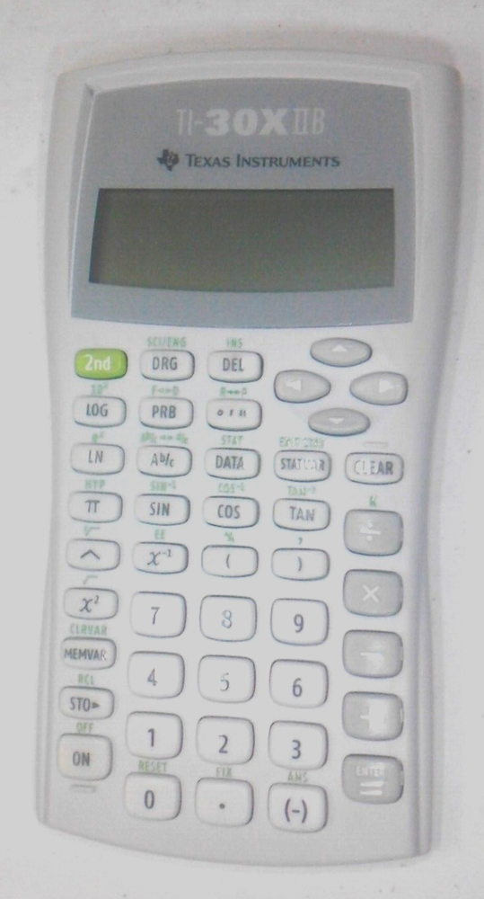 Texas Instruments TI-30X2B with cover TESTED working