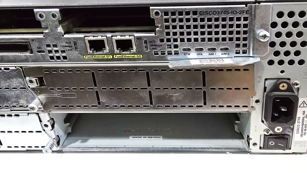 Cisco 3700 Series 3745 IO-2FE modular Network Router - Tested Working