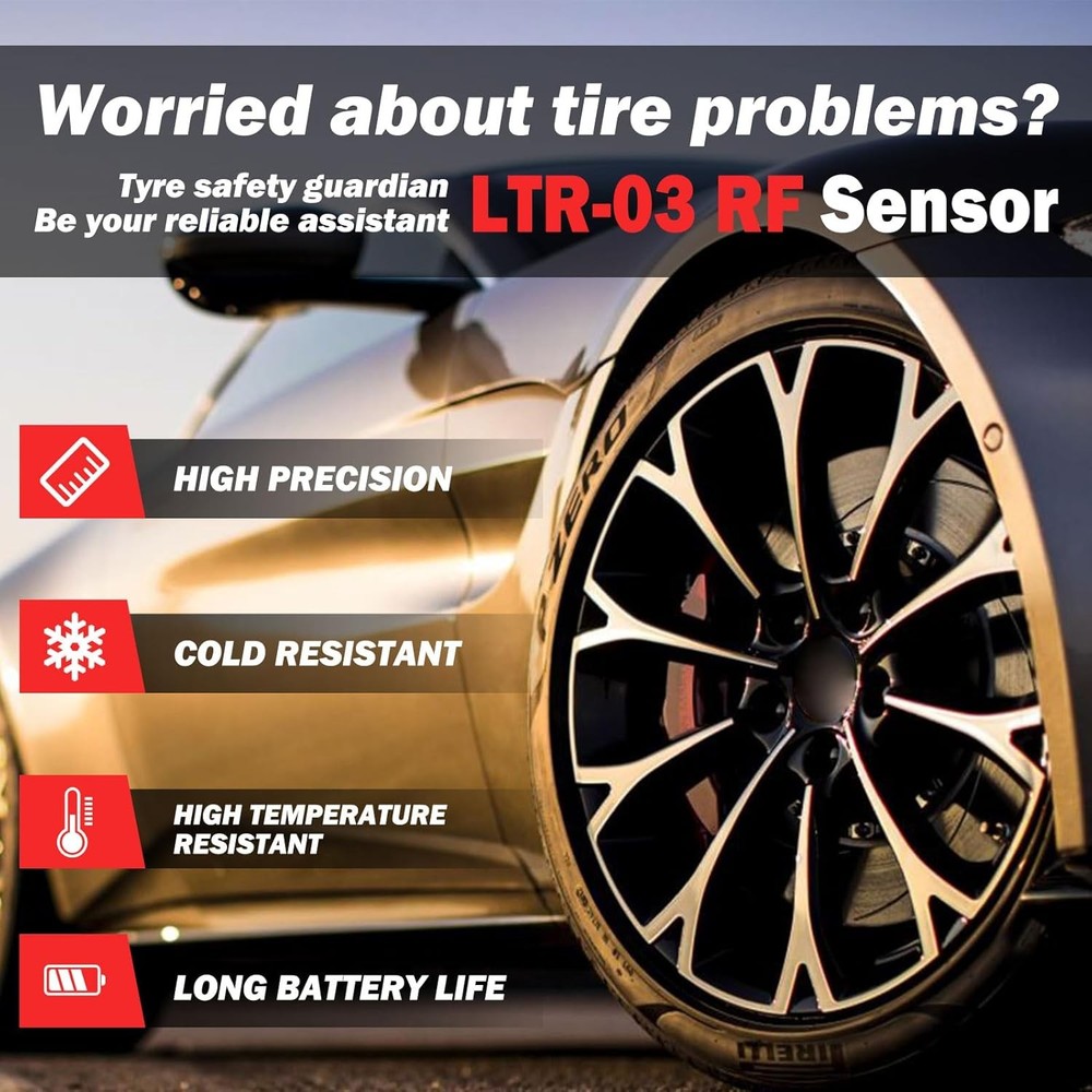 LAUNCH 10pc LTR-03 TPMS Sensor Tire Pressure Monitor System Programmable TSensor