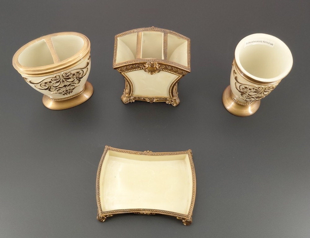 Bathroom Accessories Set, 4 Pcs Bathroom Accessory Set