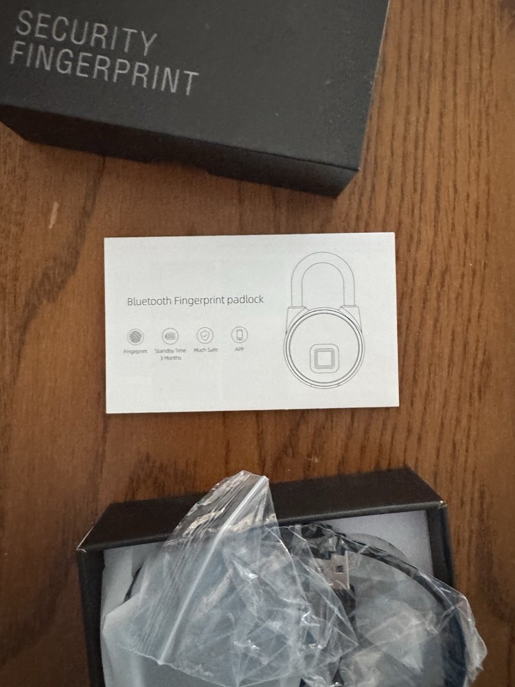 fingerprint lock padlock