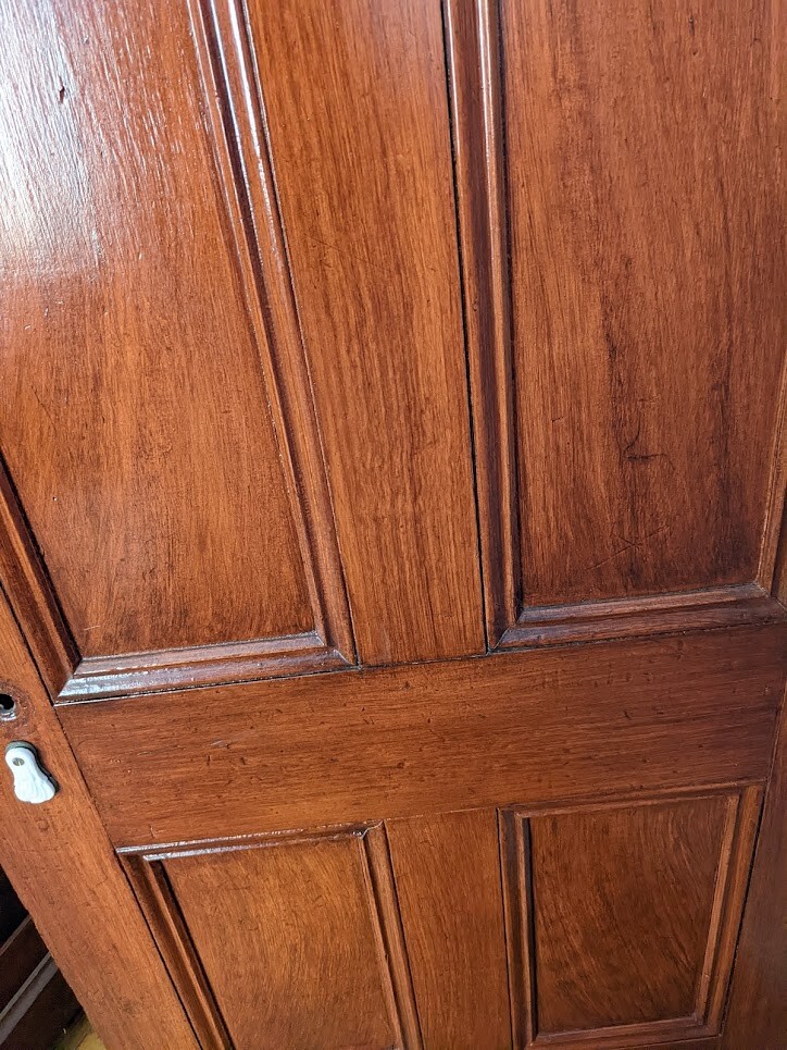 Antique Four-Panel Wood Door