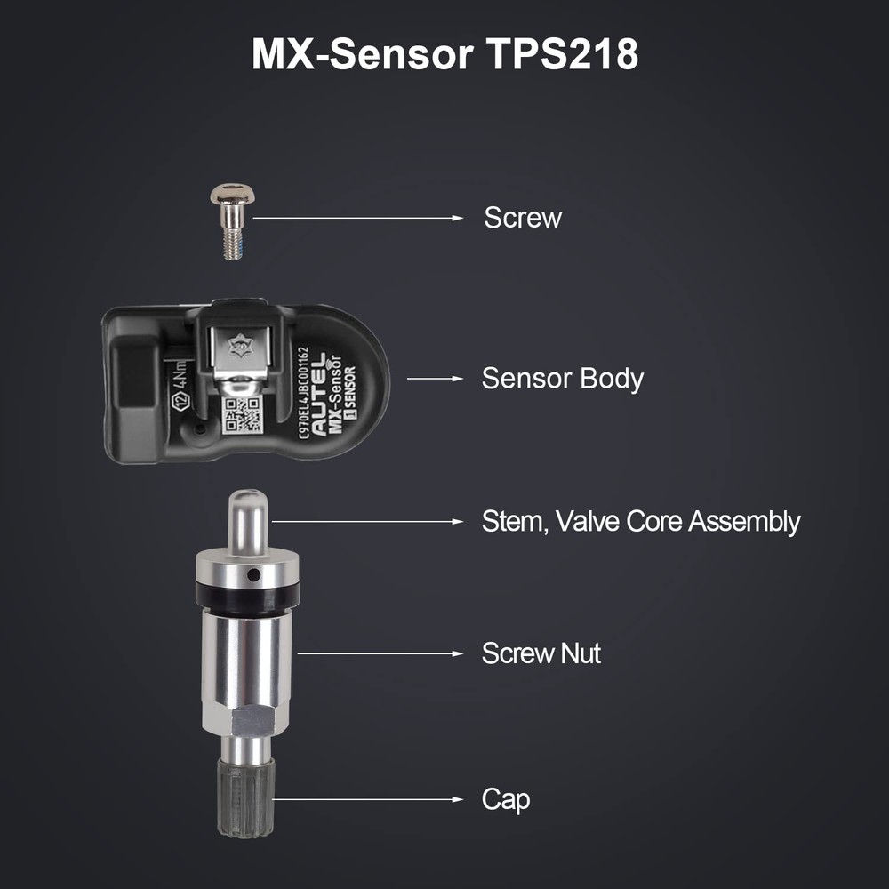 Autel MX-Sensor 315&433 MHz Programmable TPMS Universal Tire pressure Sensor