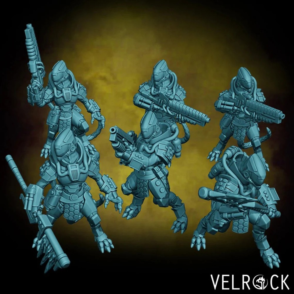 Sci Fi Lizardmen Miniature