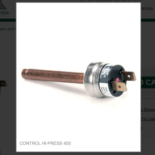 CONTROL HI-PRESS 450 # 9041091-01