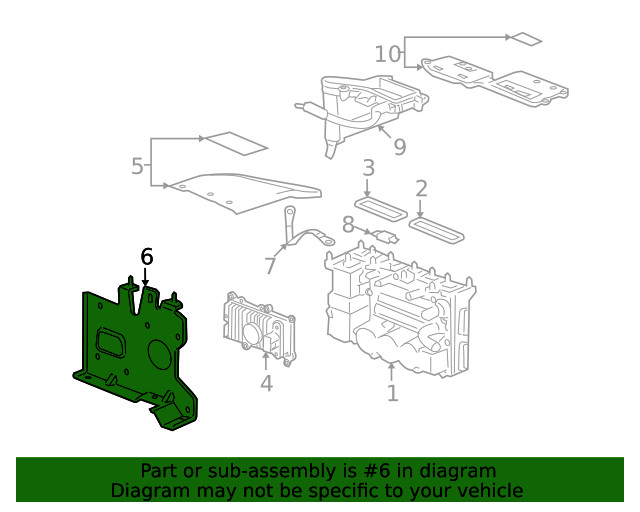 Genuine GM Engine Control Module (ECM) Bracket 25851983