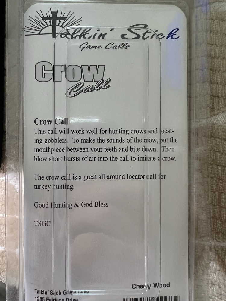 Talkin Stick Game Call Vintage Crow Call