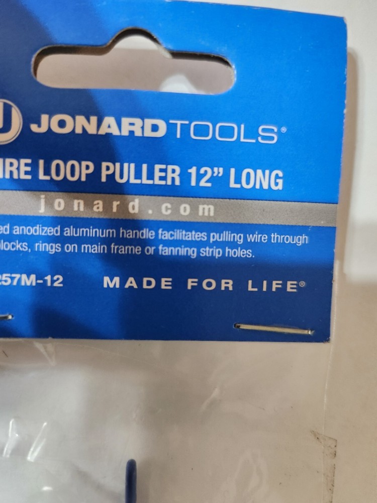 Jonard Tools Jic-2257M-12 Wire Loop Puller,Aluminum, 12'' Red