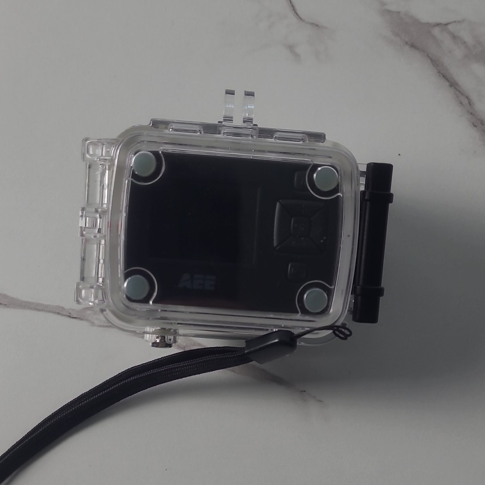 AEE Waterproof Polycarbonate Camera Case Clear Black with Remote