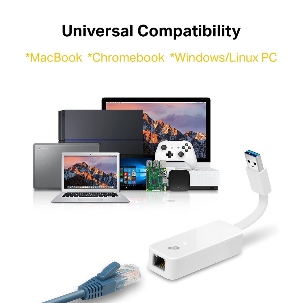 TP-Link UE300 Foldable USB 3.0 Gigabit Ethernet LAN Network Adapter