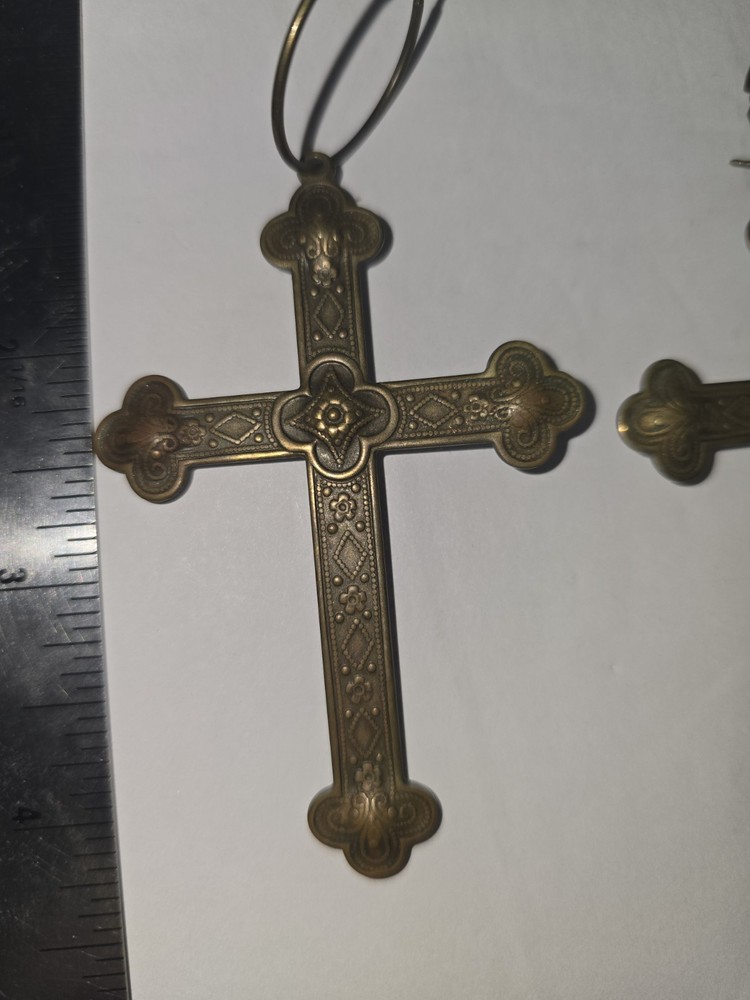 Earrings Cross Rhinestone