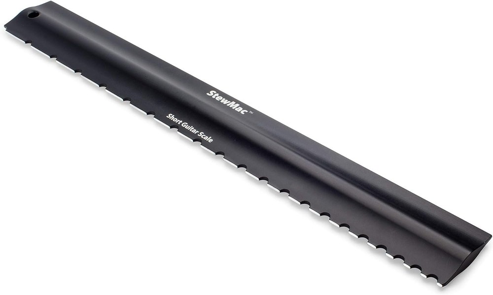 StewMac 2-in-1 Precision + Notched Straightedge, Notched for Short Scale...