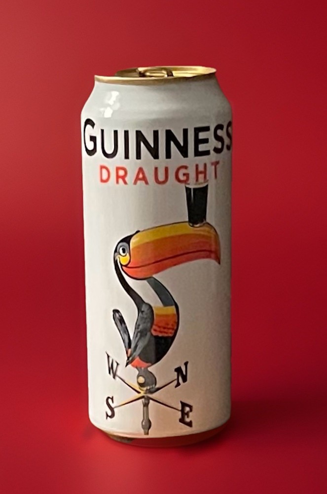 Guinness Draught Beer Can Special Edition Variation Toucan Weather Vane (Empty)