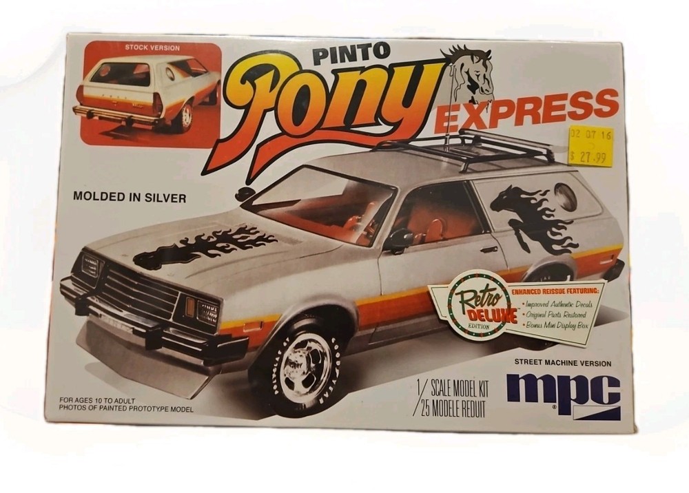 Sealed MPC Ford Pinto Pony Express 1:25 scale Model Kit #MPC845