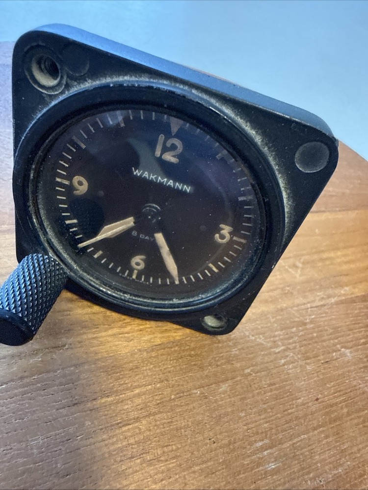 Wakmann Aircraft Clock/Chonograph - 8 Days