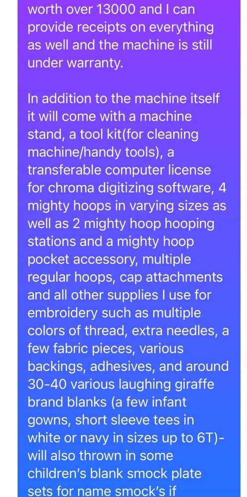 ricoma embroidery machine Em-1010