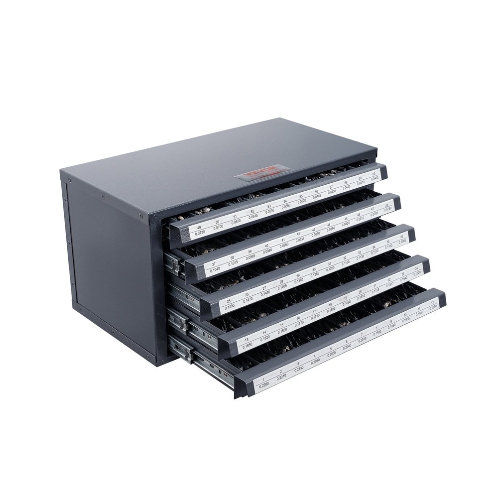 Drill Bit Dispenser Cabinet Five-Drawer Drill Bit Organizer Cabinet for #1