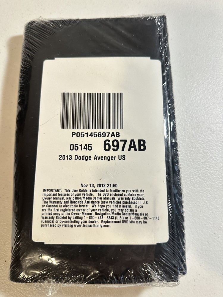 2013 Dodge Avenger Owners Manual Set