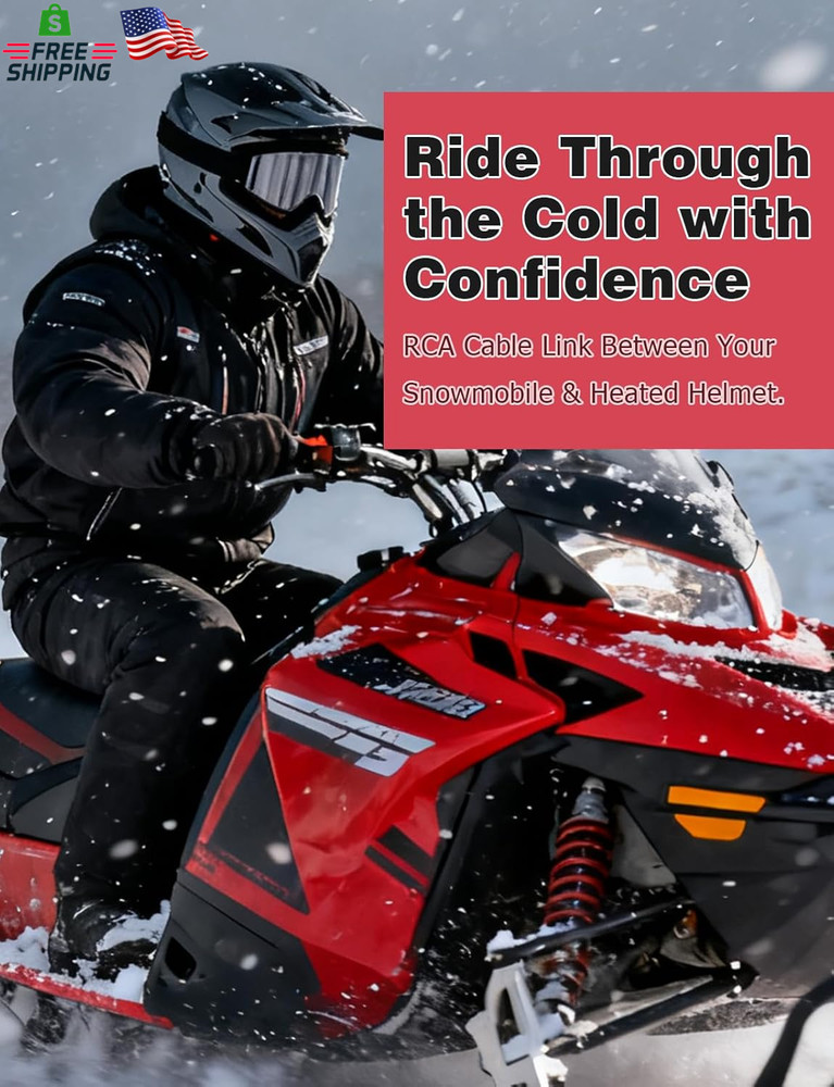 Heated Shield Cord Snowmobile Helmet Replacement Electric Wire Kit