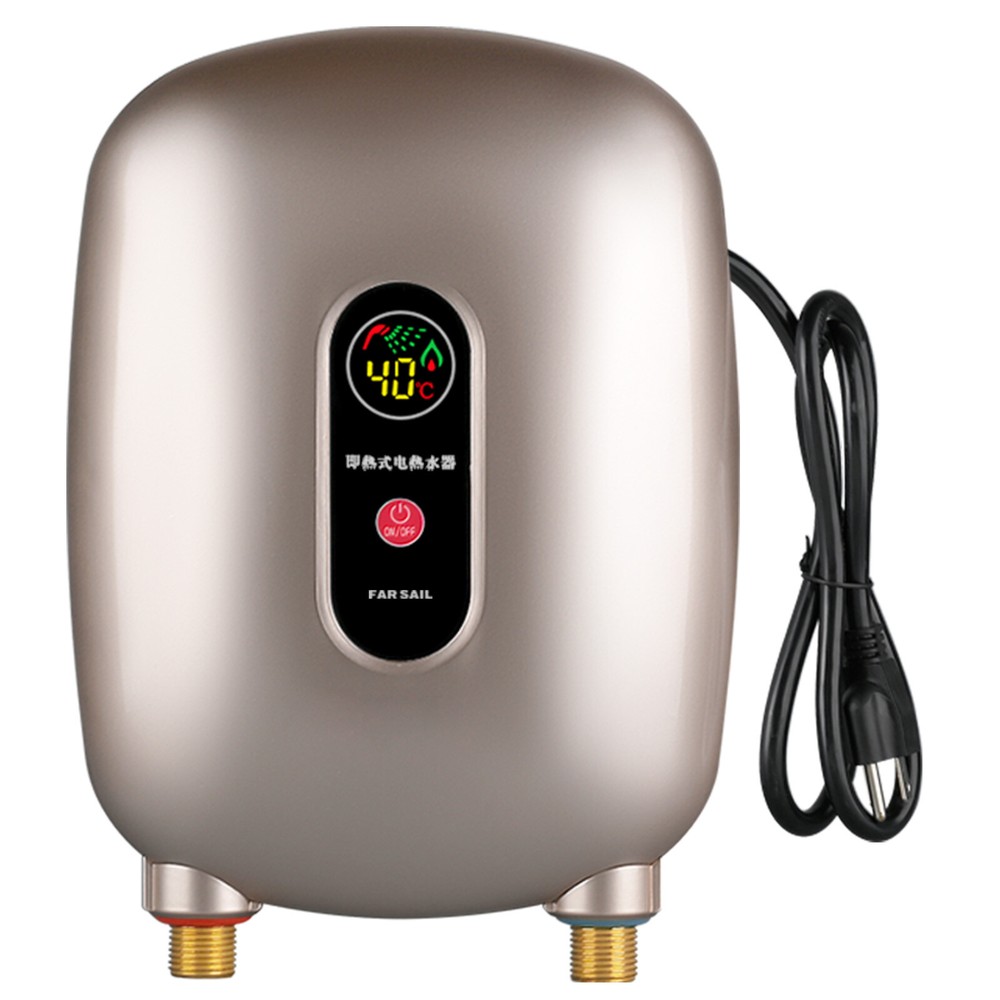 Electric Water Heater Waterproof Hot Water Quick Heating Heater 3000w